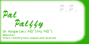 pal palffy business card